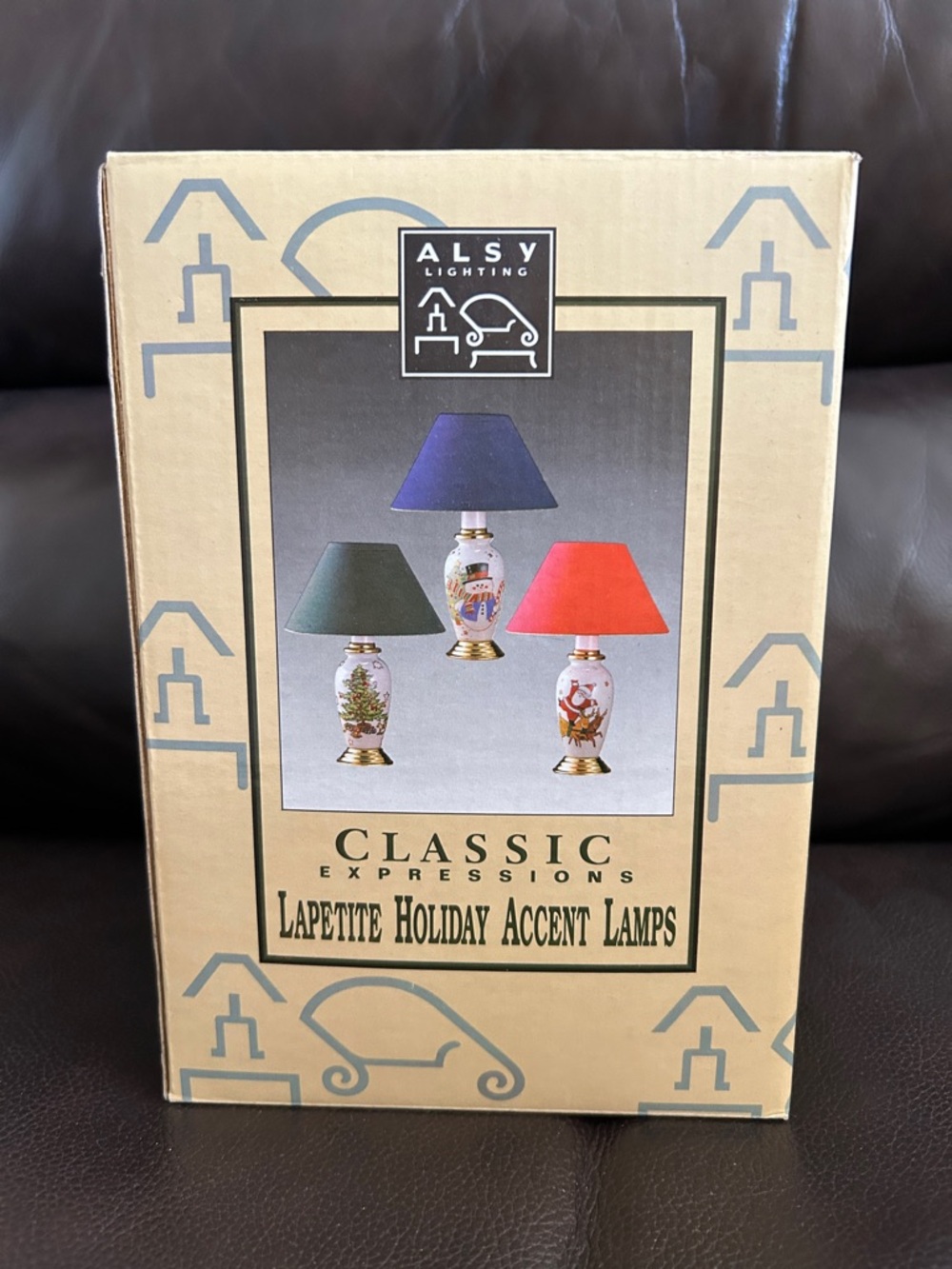 Set of Three Classic Expressions Lapetite Holiday Accent Lamps